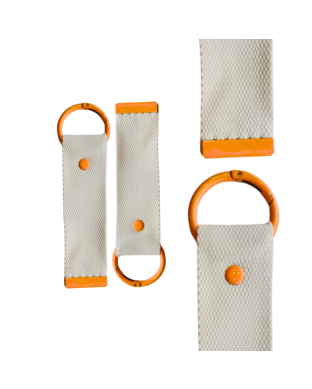 Orange 13.5cm Canvas Keychain