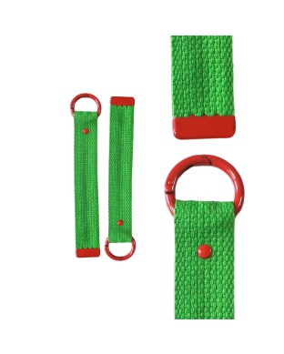 Green Red 15cm Canvas Keychain