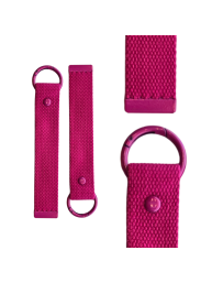 Magenta 18cm Canvas Keychain