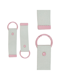 Light Pink 13.5cm Canvas Keychain