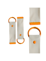 Orange 13.5cm Canvas Keychain