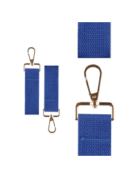 Blue Mini Tag with Gold Clip