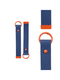 Blue Orange 15cm Canvas Keychain