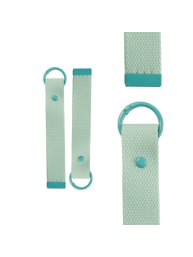 Cyan 15cm Canvas Keychain
