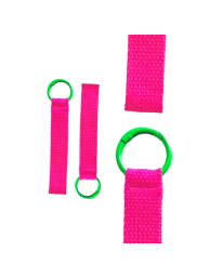 Hot Pink & Green Mini Strap