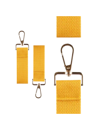 Yellow Mini Tag with Gold Clip