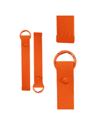 Orange 15cm Canvas Keychain