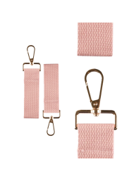 Pink Mini Tag with Gold Clip