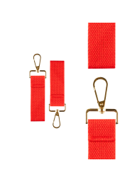Red Mini Tag with Gold Clip