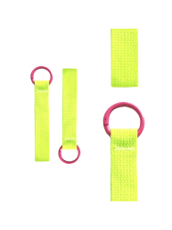 Yellow Green & Pink Mini Strap