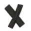 Black cuesive X