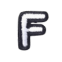 Classic B/W 2cm Alphabet F