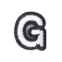 Classic B/W 2cm Alphabet G