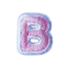 Classic Pink 2cm Alphabet B