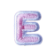 Classic Pink 2cm Alphabet E