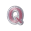 Classic Pink 2cm Alphabet Q