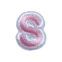 Classic Pink 2cm Alphabet S