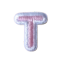 Classic Pink 2cm Alphabet T