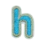 Colored letters H