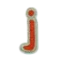 Colored letters J