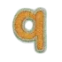 Colored letters Q