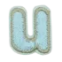 Colored letters U