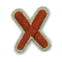 Colored letters X