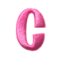 pink Cursive2.5cm C