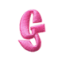 pink Cursive2.5cm G