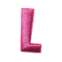 pink Cursive2.5cm L