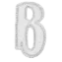 white Alphabet B