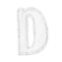 white Alphabet D