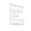 white Alphabet E