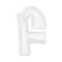 white Alphabet F