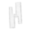 white Alphabet H
