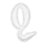 white Alphabet Q