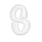white Alphabet S