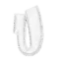 white Alphabet U
