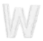 white Alphabet W