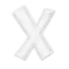 white Alphabet X
