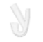 white Alphabet Y